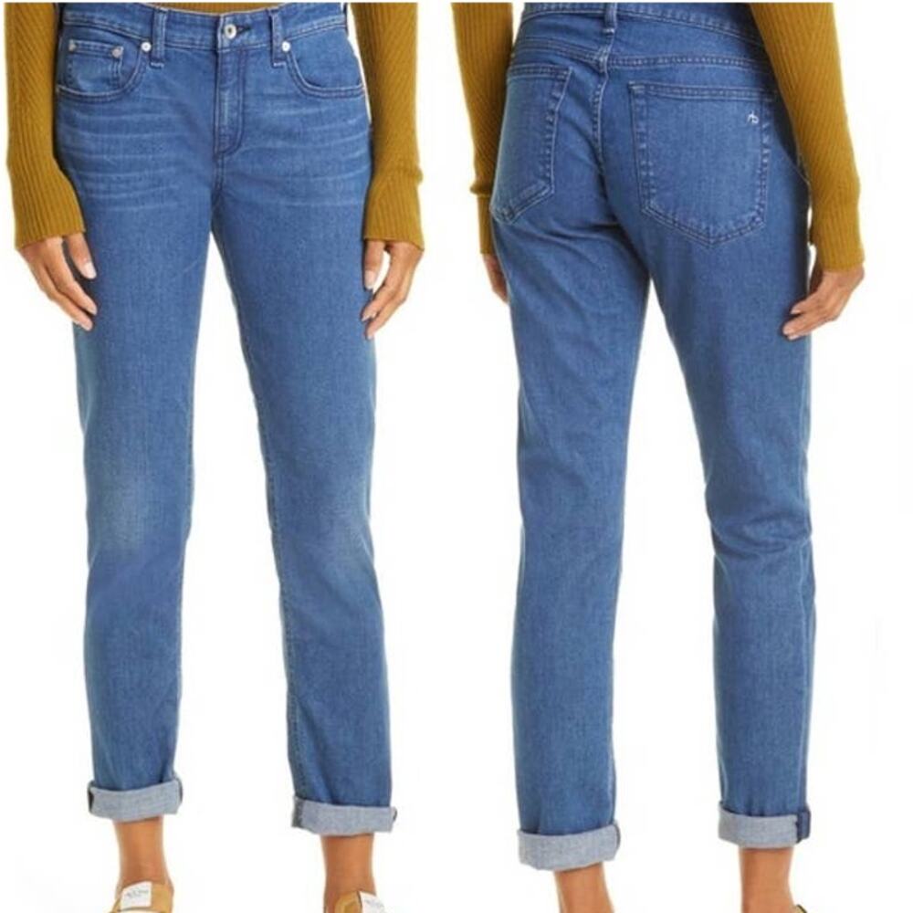 Rag & Bone Dre Low Rise Slim Boyfriend in Calimet Jeans Size 27 New With Tags